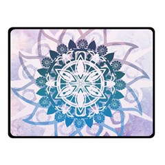 Mandalas Symmetry Meditation Round Double Sided Fleece Blanket (small)  by BangZart