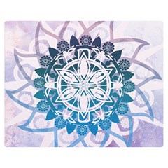 Mandalas Symmetry Meditation Round Double Sided Flano Blanket (medium)  by BangZart