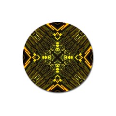 Abstract Glow Kaleidoscopic Light Magnet 3  (round) by BangZart