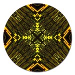 Abstract Glow Kaleidoscopic Light Magnet 5  (Round) Front