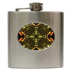 Abstract Glow Kaleidoscopic Light Hip Flask (6 Oz) by BangZart