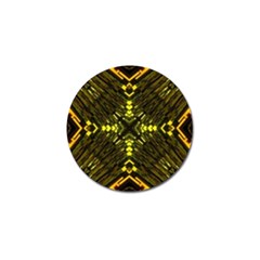 Abstract Glow Kaleidoscopic Light Golf Ball Marker by BangZart