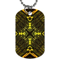 Abstract Glow Kaleidoscopic Light Dog Tag (two Sides) by BangZart