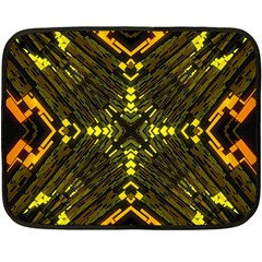 Abstract Glow Kaleidoscopic Light Double Sided Fleece Blanket (mini)  by BangZart