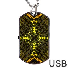 Abstract Glow Kaleidoscopic Light Dog Tag Usb Flash (two Sides) by BangZart