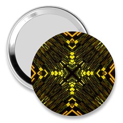 Abstract Glow Kaleidoscopic Light 3  Handbag Mirrors by BangZart