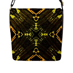 Abstract Glow Kaleidoscopic Light Flap Messenger Bag (l)  by BangZart