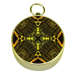 Abstract Glow Kaleidoscopic Light Gold Compasses by BangZart