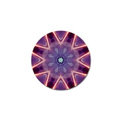 Abstract Glow Kaleidoscopic Light Golf Ball Marker (4 Pack) by BangZart