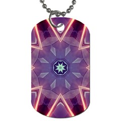 Abstract Glow Kaleidoscopic Light Dog Tag (two Sides) by BangZart