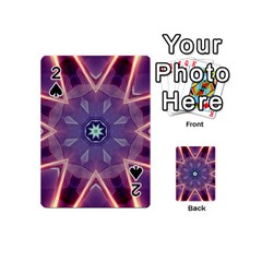 Abstract Glow Kaleidoscopic Light Playing Cards 54 (mini)  by BangZart