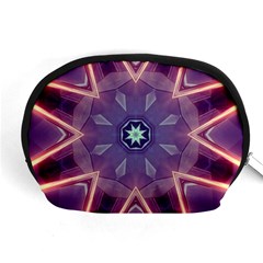 Abstract Glow Kaleidoscopic Light Accessory Pouches (medium)  by BangZart