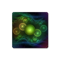 Retrotacular Rainbow Dots In A Fractal Microscope Square Magnet by jayaprime