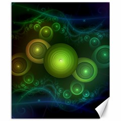 Retrotacular Rainbow Dots In A Fractal Microscope Canvas 8  X 10  by jayaprime