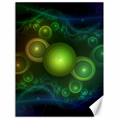 Retrotacular Rainbow Dots In A Fractal Microscope Canvas 12  X 16   by jayaprime