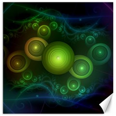 Retrotacular Rainbow Dots In A Fractal Microscope Canvas 20  X 20   by jayaprime