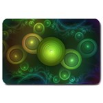 Retrotacular Rainbow Dots in a Fractal Microscope Large Doormat  30 x20  Door Mat