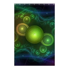 Retrotacular Rainbow Dots In A Fractal Microscope Shower Curtain 48  X 72  (small)  by jayaprime