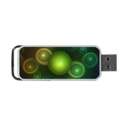 Retrotacular Rainbow Dots In A Fractal Microscope Portable Usb Flash (one Side) by jayaprime