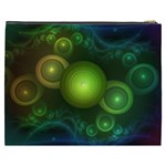 Retrotacular Rainbow Dots in a Fractal Microscope Cosmetic Bag (XXXL)  Back