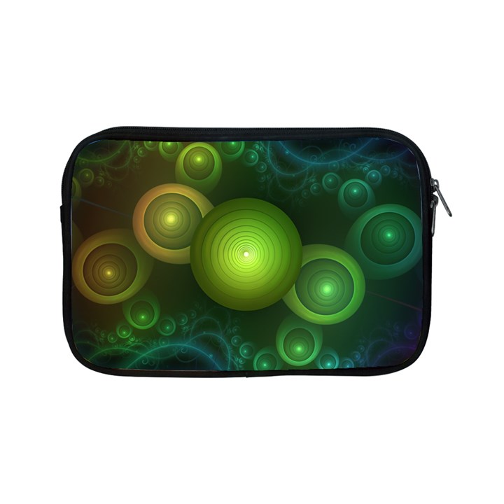 Retrotacular Rainbow Dots in a Fractal Microscope Apple iPad Mini Zipper Cases