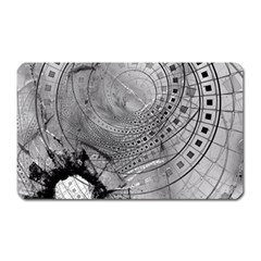 Fragmented Fractal Memories And Gunpowder Glass Magnet (rectangular) by jayaprime