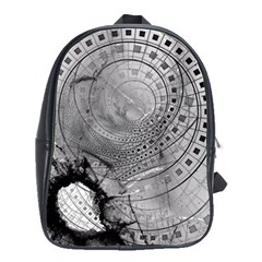 Fragmented Fractal Memories And Gunpowder Glass School Bags(large)  by jayaprime