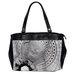 Fragmented Fractal Memories And Gunpowder Glass Office Handbags (2 Sides)  by jayaprime