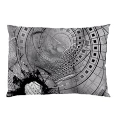 Fragmented Fractal Memories And Gunpowder Glass Pillow Case (two Sides) by jayaprime