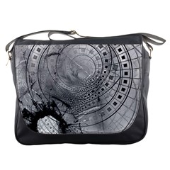 Fragmented Fractal Memories And Gunpowder Glass Messenger Bags by jayaprime