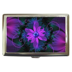 Beautiful Ultraviolet Lilac Orchid Fractal Flowers Cigarette Money Cases by jayaprime