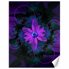 Beautiful Ultraviolet Lilac Orchid Fractal Flowers Canvas 12  X 16   by jayaprime