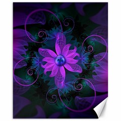 Beautiful Ultraviolet Lilac Orchid Fractal Flowers Canvas 16  X 20   by jayaprime