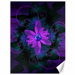 Beautiful Ultraviolet Lilac Orchid Fractal Flowers Canvas 36  X 48   by jayaprime