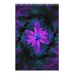 Beautiful Ultraviolet Lilac Orchid Fractal Flowers Shower Curtain 48  X 72  (small)  by jayaprime