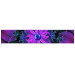 Beautiful Ultraviolet Lilac Orchid Fractal Flowers Flano Scarf (large)