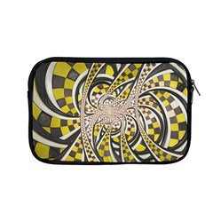 Liquid Taxi Cab, A Yellow Checkered Retro Fractal Apple Macbook Pro 13  Zipper Case by jayaprime