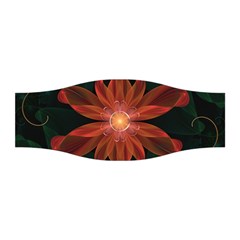 Beautiful Red Passion Flower In A Fractal Jungle Stretchable Headband by jayaprime