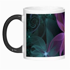 Pink And Turquoise Wedding Cremon Fractal Flowers Morph Mugs by jayaprime