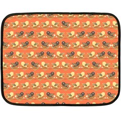 Birds Pattern Fleece Blanket (mini) by linceazul