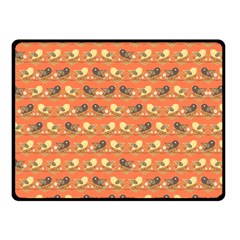 Birds Pattern Double Sided Fleece Blanket (small)  by linceazul