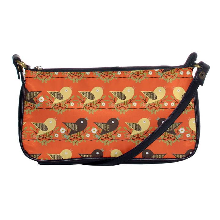 Birds Pattern Shoulder Clutch Bags