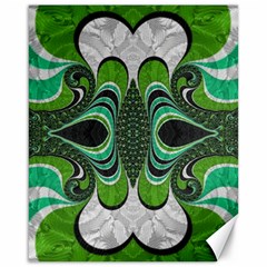 Fractal Art Green Pattern Design Canvas 16  X 20   by BangZart