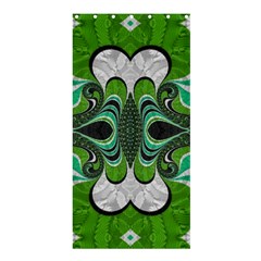 Fractal Art Green Pattern Design Shower Curtain 36  X 72  (stall)  by BangZart