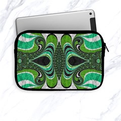 Fractal Art Green Pattern Design Apple Ipad Mini Zipper Cases by BangZart