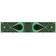 Fractal Art Green Pattern Design Flano Scarf (large) by BangZart