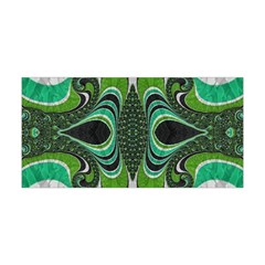 Fractal Art Green Pattern Design Yoga Headband by BangZart