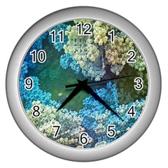 Fractal Formula Abstract Backdrop Wall Clocks (silver)  by BangZart