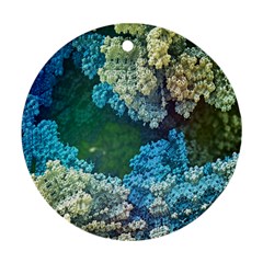 Fractal Formula Abstract Backdrop Round Ornament (two Sides) by BangZart