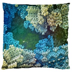 Fractal Formula Abstract Backdrop Large Cushion Case (two Sides) by BangZart